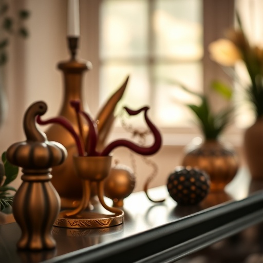 table with decorative accents