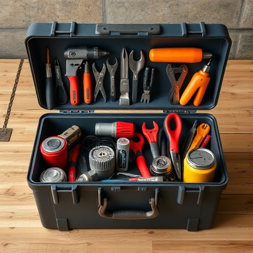 organized toolbox with DIY tools