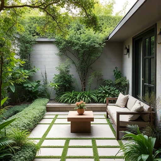 garden in Iranian home