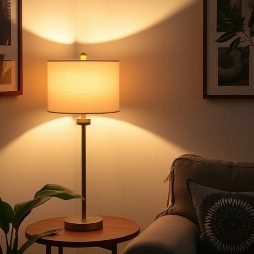 stylish lamp in a cozy room