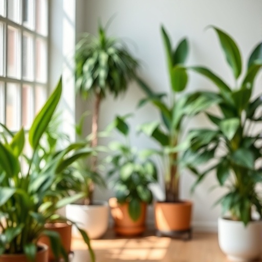 room with indoor plants