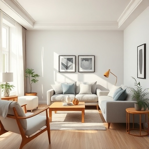 living room with multi-functional furniture