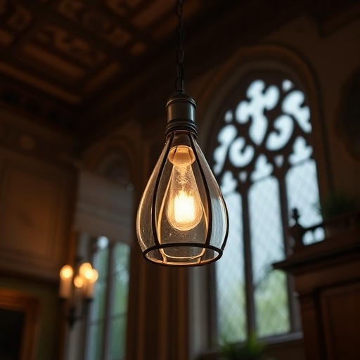 modern lighting in Victorian home