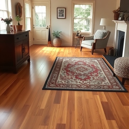 cozy room with hardwood flooring