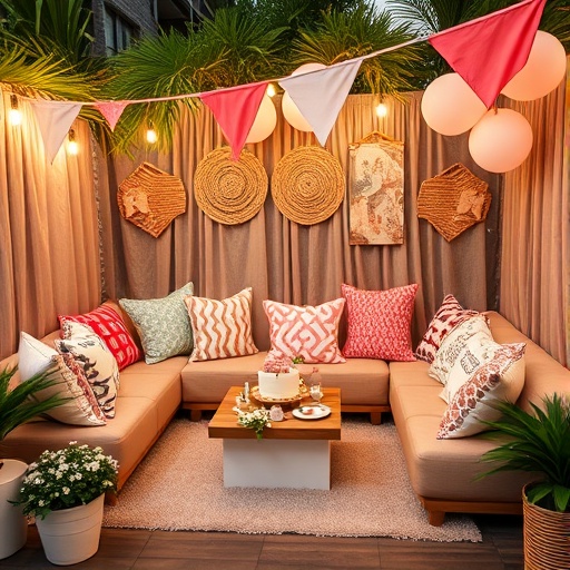 comfortable seating for birthday celebration