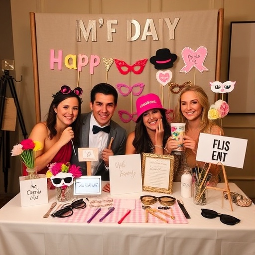 interactive DIY photo booth for birthday parties