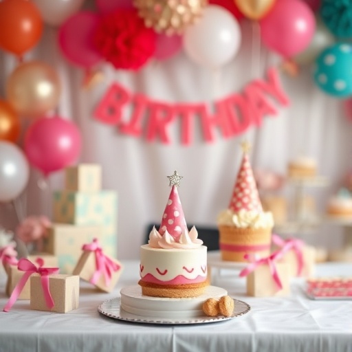 themed table setting for birthday celebration