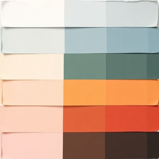 paint swatches for color palette