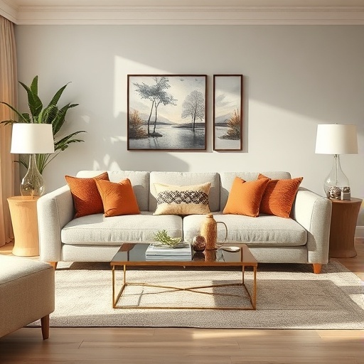 stylish and comfortable sofa