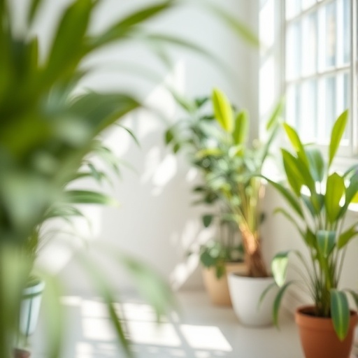 room with indoor plants