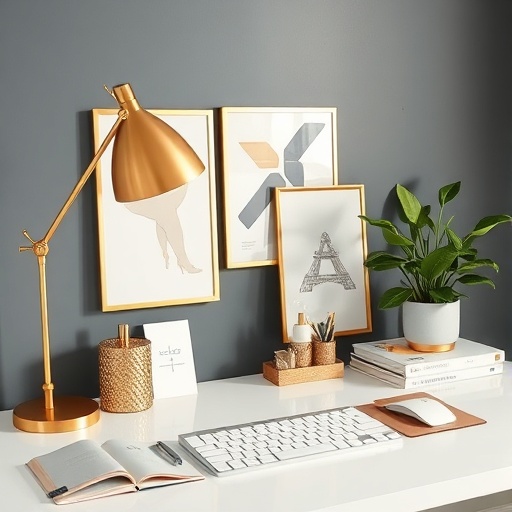brass office accessories