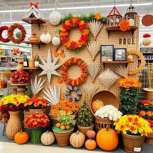 seasonal decor display