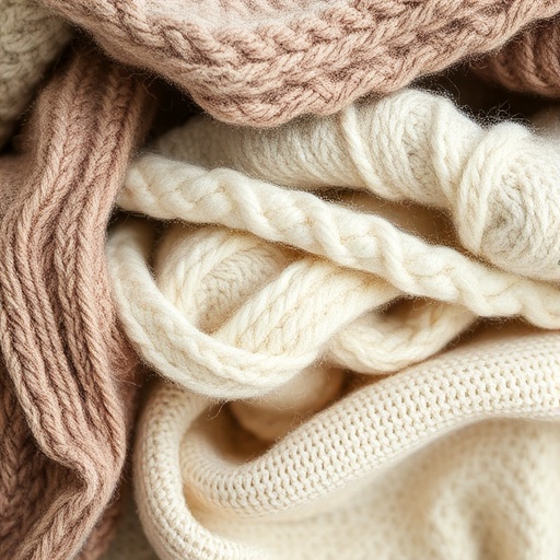 layered textiles in soft colors