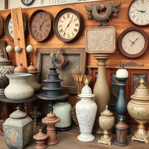 vintage decor items from a thrift store