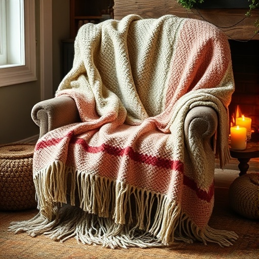 cozy blanket on a chair