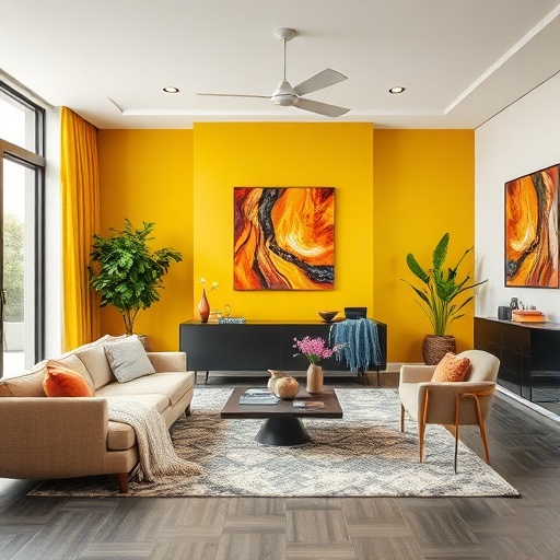 contemporary chic living room