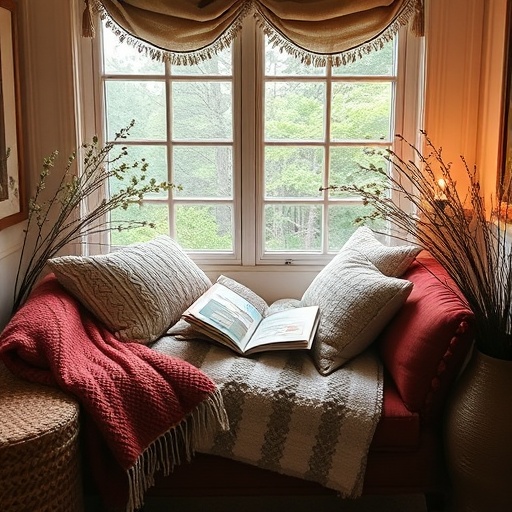 inviting reading nook