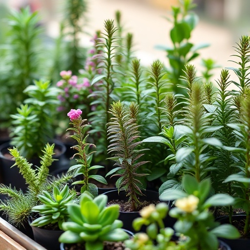 collection of low-maintenance plants
