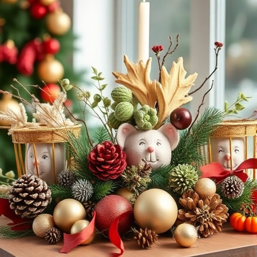 seasonal decor arrangement