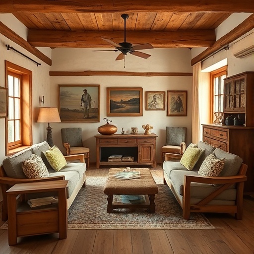 rustic home decor with warm colors