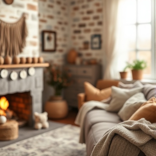 cozy decor with rich textures
