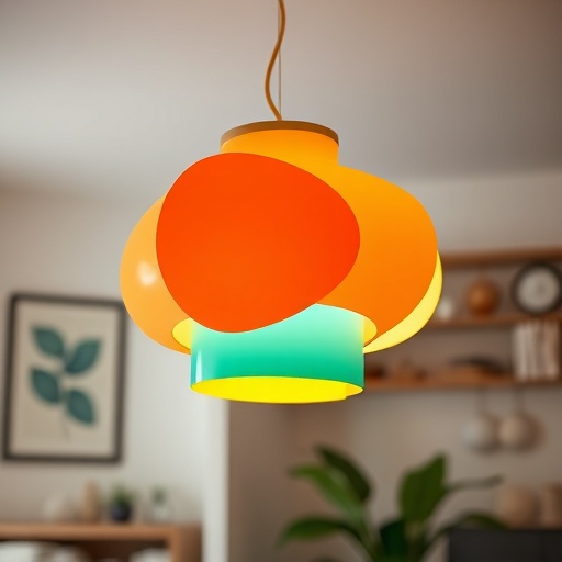 bold pendant lamp in a modern room