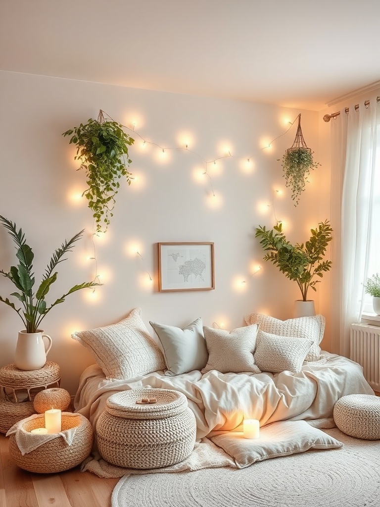 cozy fairy home decor with pastel colors