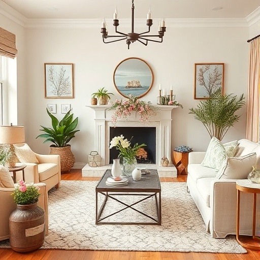 spring-themed fairy decor