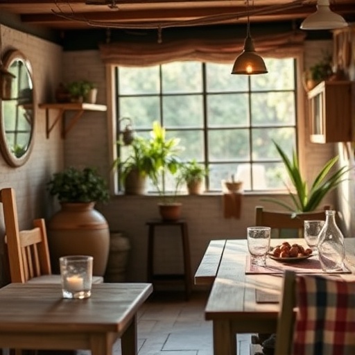 personal mementos in rustic decor