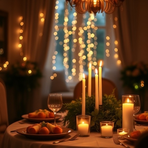 ambient lighting for brunch decor