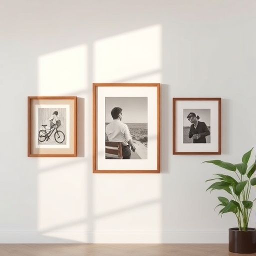 gallery wall with framed art