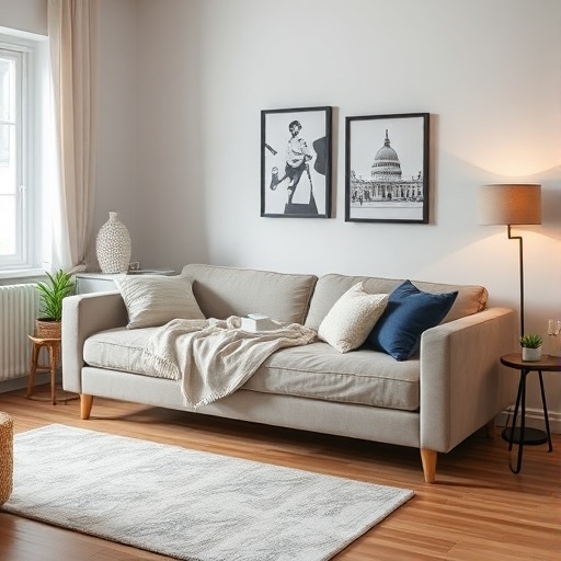 sofa bed in a small apartment