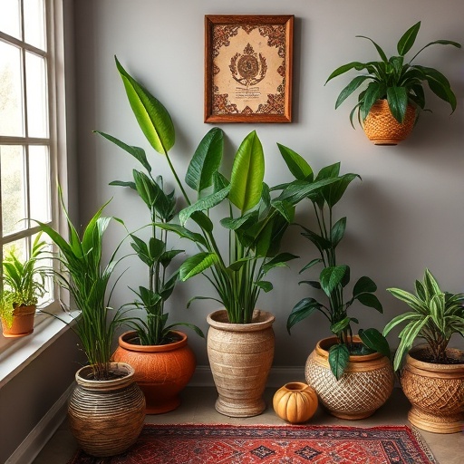 indoor plants in Indian decor