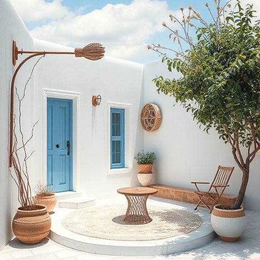 color palette of Greek decor