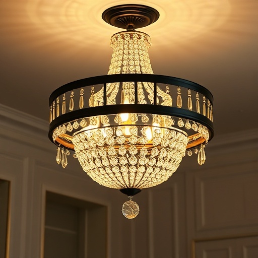 black and gold lighting fixture