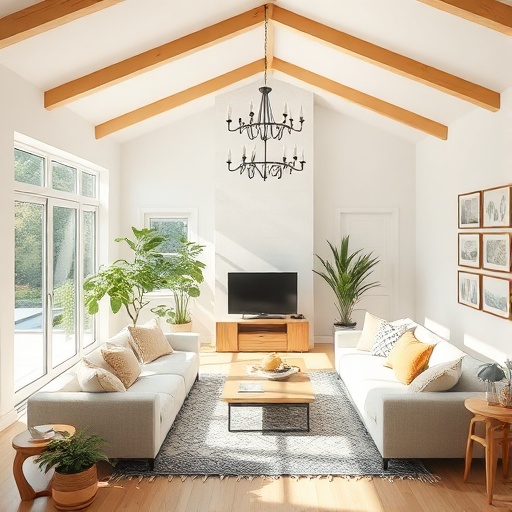 living space with natural light