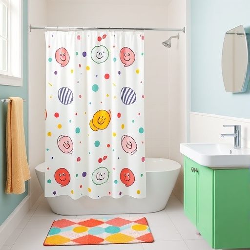 playful bathroom decor