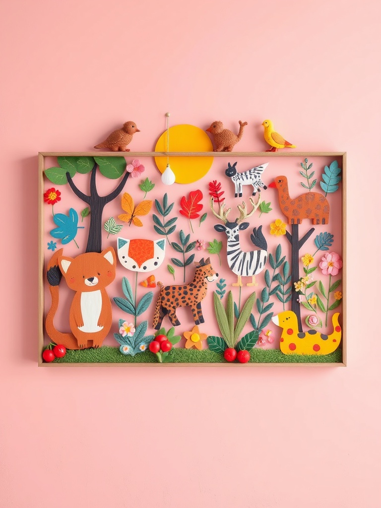 colorful whimsical wall art