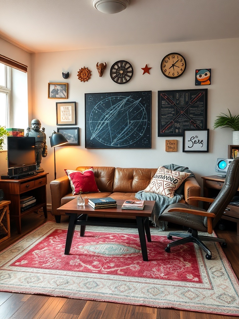 cozy geek-themed room decor