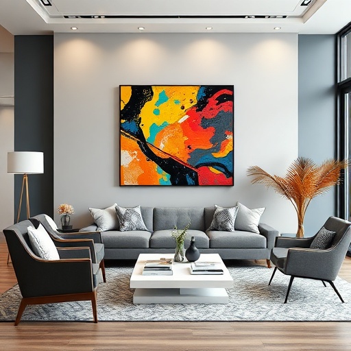 statement art piece in decor