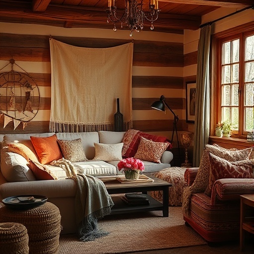 cozy room with warm lighting