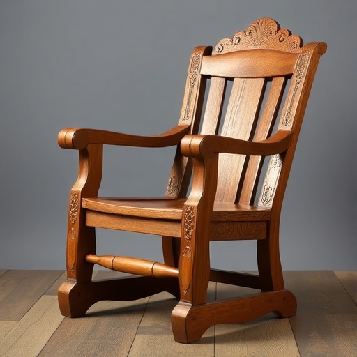 Highland-style wooden chair
