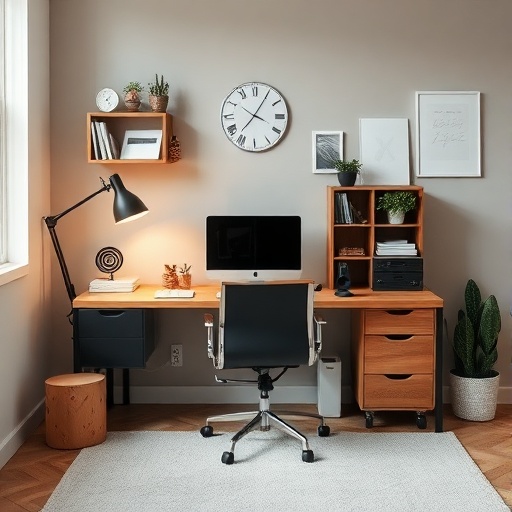 organized home office workspace