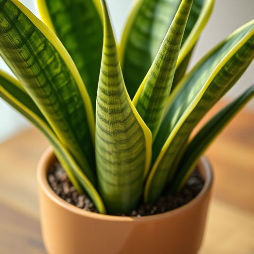 snake plant in a pot