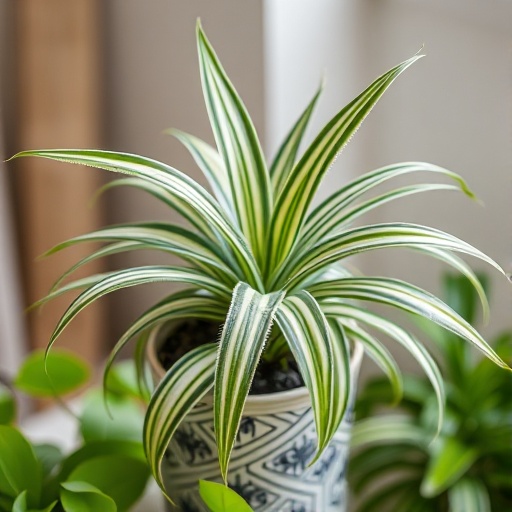 spider plant in a pot