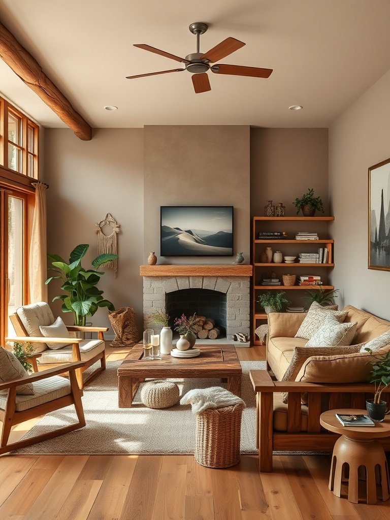 cozy mountain living room decor