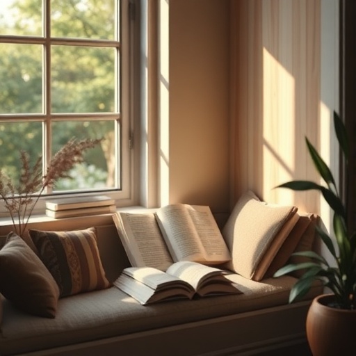 inviting reading nook