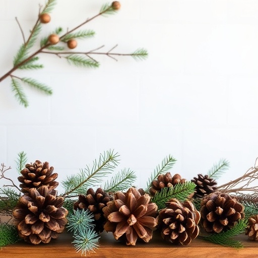 seasonal decor in mountain home