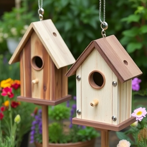 birdhouses from vintage wood