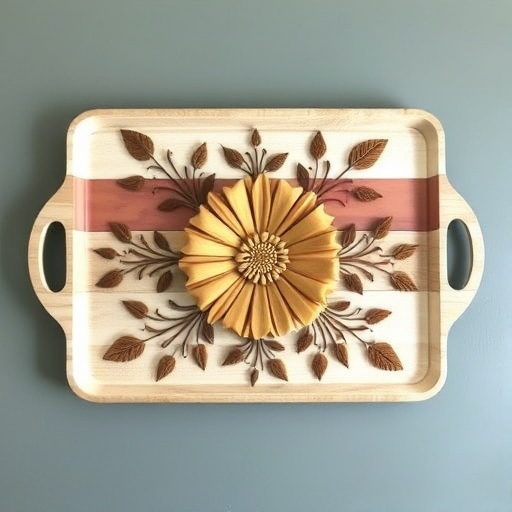 old trays as decorative pieces